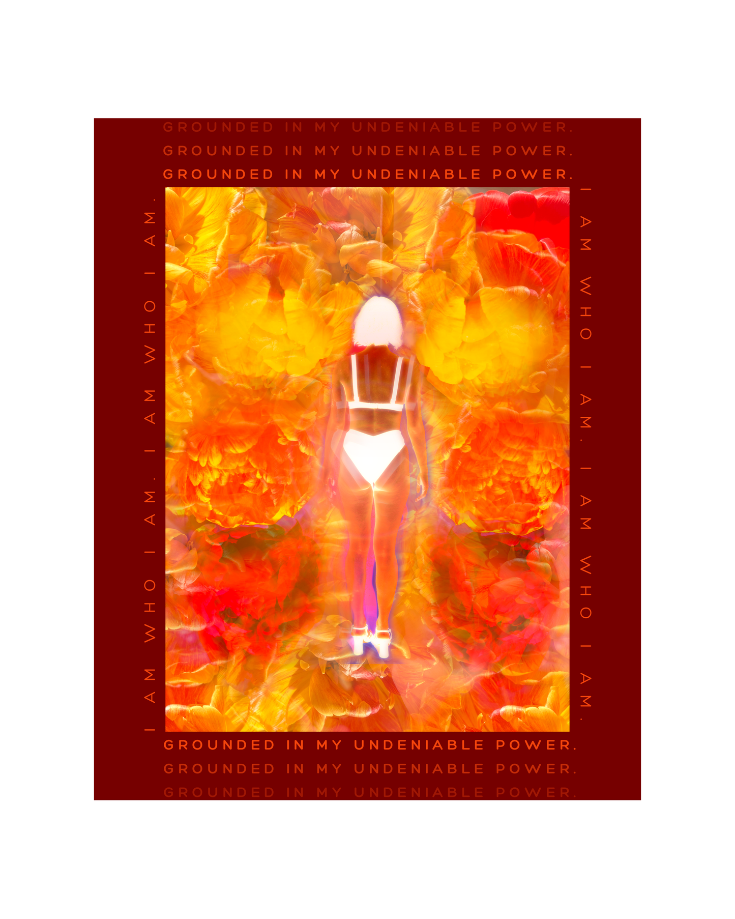 THE GROUNDED IN MY POWER FREQUENCY  - PREMIUM LIMITED EDITION FINE ART PRINT, GLASS-FRAMED