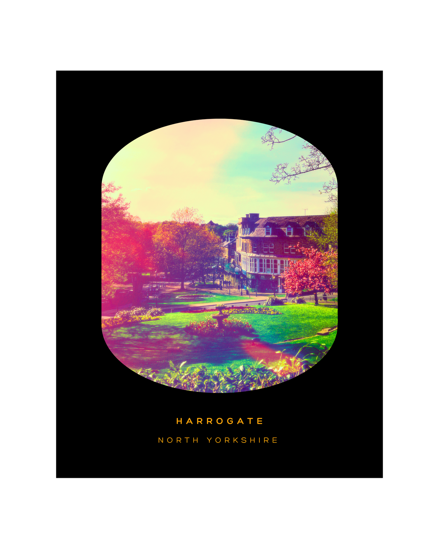 MONTPELLIER HILL - PREMIUM LIMITED EDITION FINE ART PRINT, GLASS-FRAMED