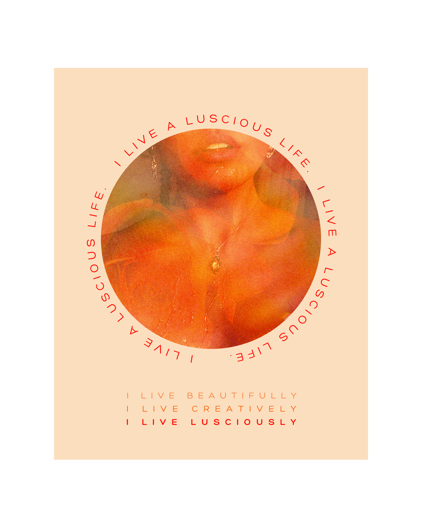 THE LIVING LUSCIOUSLY FREQUENCY - PREMIUM LIMITED EDITION FINE ART PRINT, GLASS-FRAMED