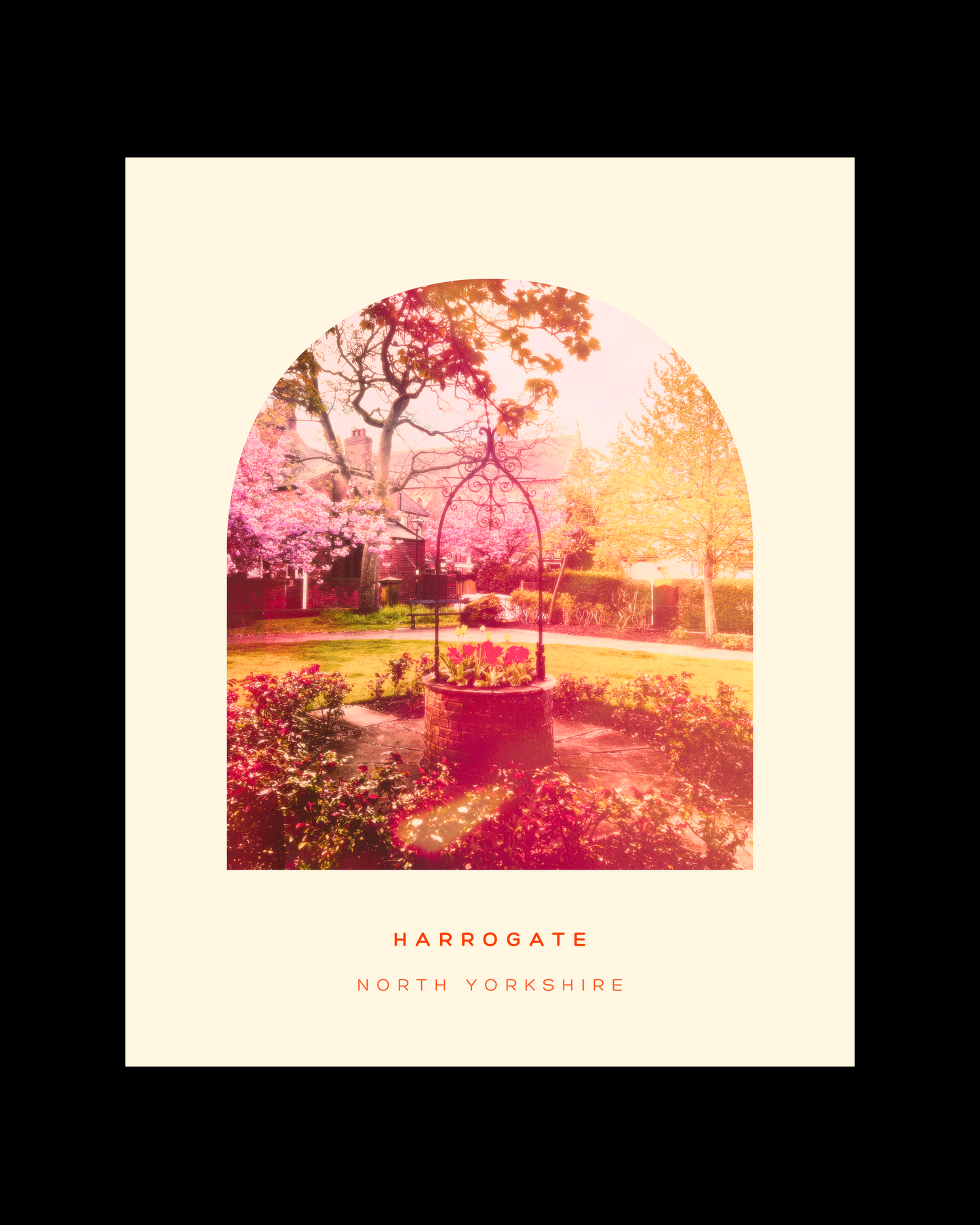 THE BEAUTIFUL SPA TOWN - PREMIUM LIMITED EDITION FINE ART PRINT, GLASS-FRAMED