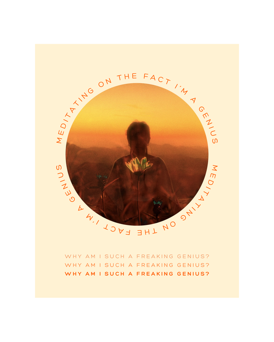 THE GENIUS FREQUENCY  - PREMIUM LIMITED EDITION FINE ART PRINT, GLASS-FRAMED