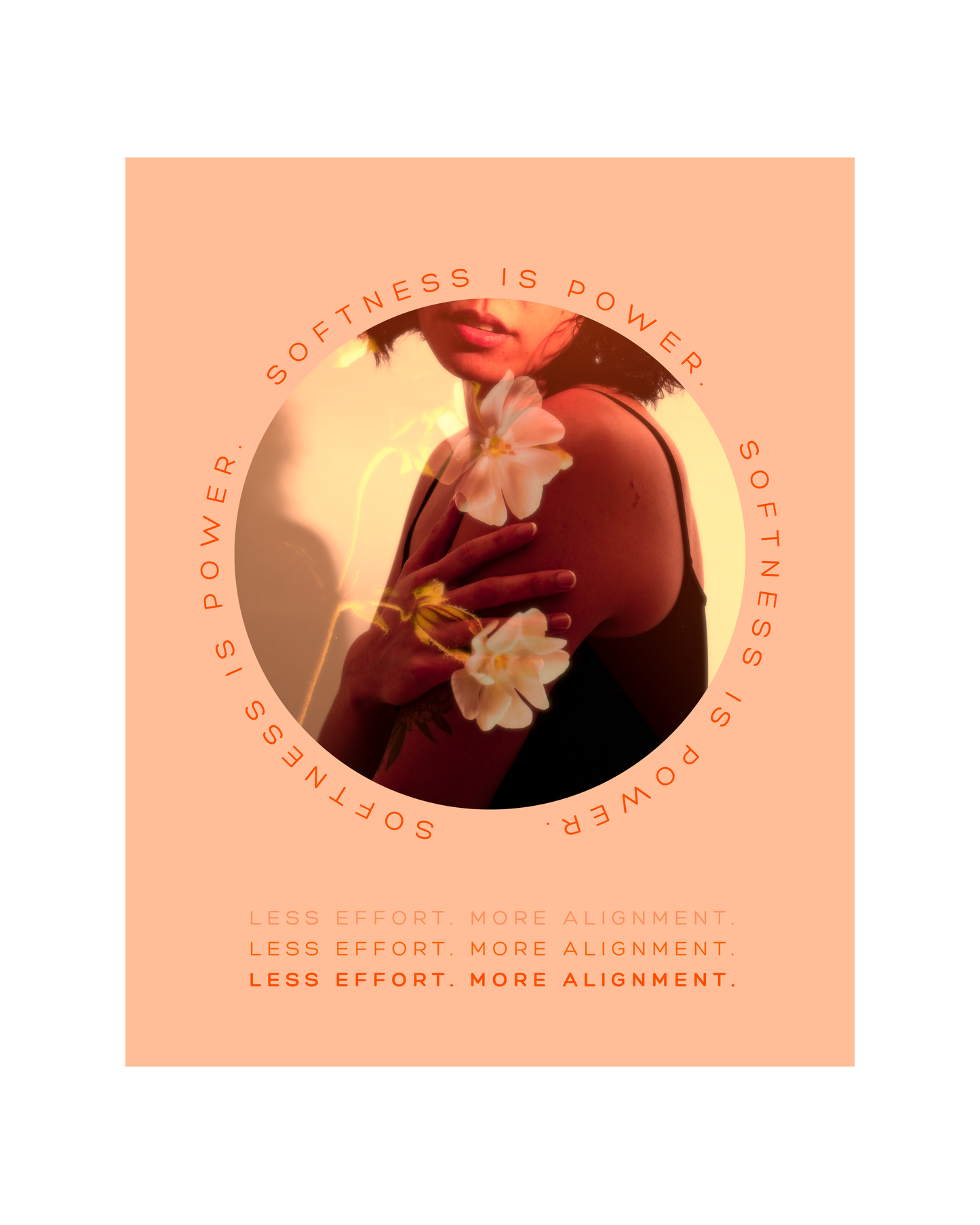 THE LESS EFFORT, MORE ALIGNMENT FREQUENCY  - PREMIUM LIMITED EDITION FINE ART PRINT, GLASS-FRAMED