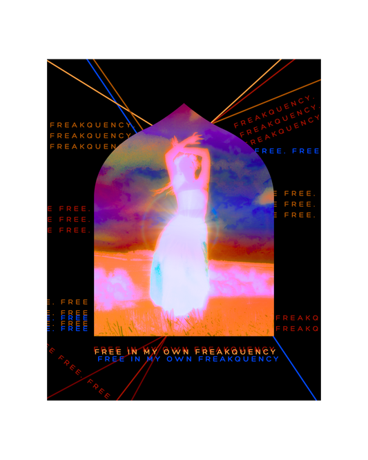 THE MAGNETIC FREAKQUENCY  - PREMIUM LIMITED EDITION FINE ART PRINT, GLASS-FRAMED