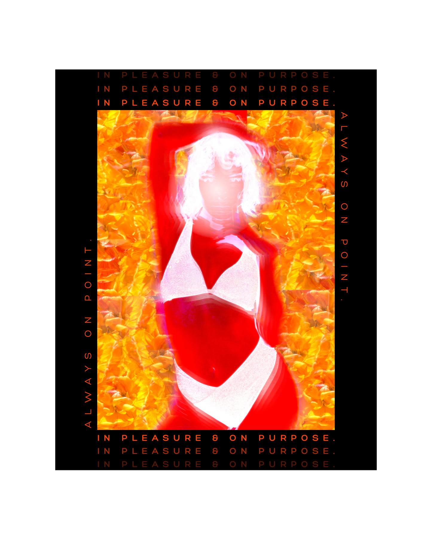 THE IN PLEASURE & ON PURPOSE FREQUENCY  - PREMIUM LIMITED EDITION FINE ART PRINT, GLASS-FRAMED