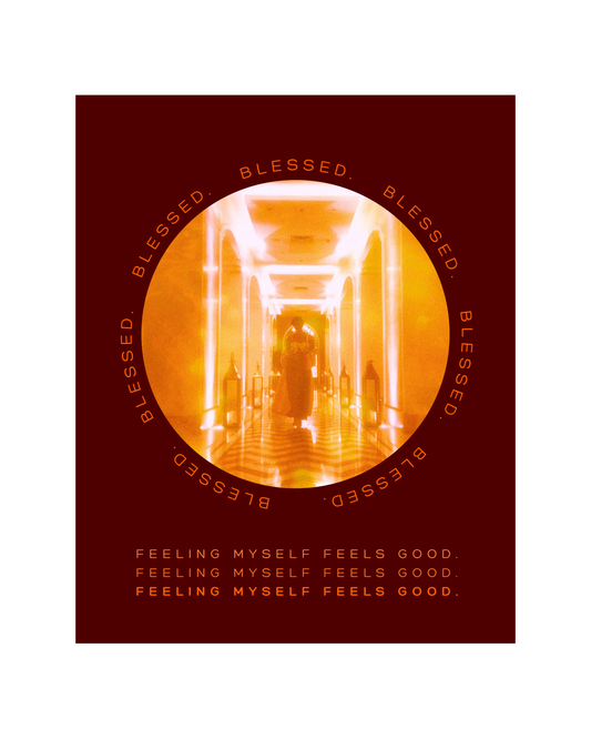 THE FEELING MYSELF FREQUENCY  - PREMIUM LIMITED EDITION FINE ART PRINT, GLASS-FRAMED